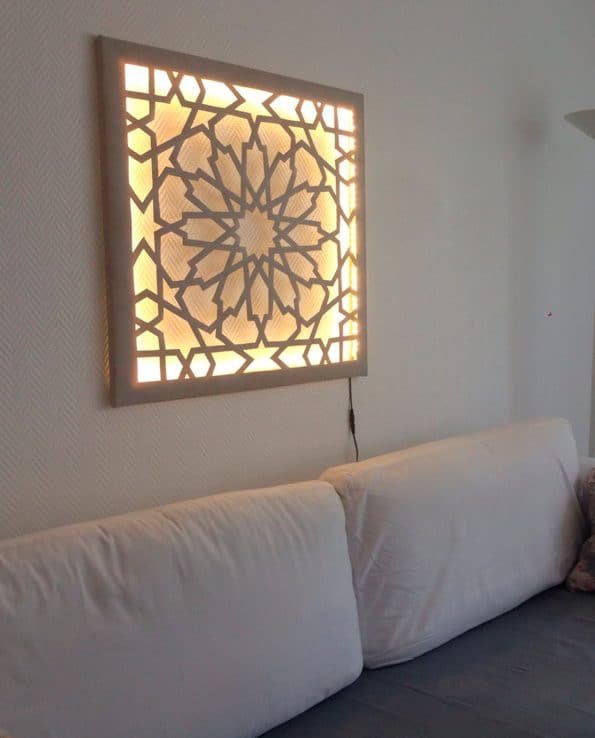1-LED-faux-leather-Islamic-wall-light